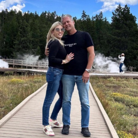 Lesley Cook and her husband David Beador spotted together in Yellowstone park.
